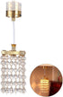 LUOZZY 1 12 Dollhouse Lights Battery Operated Crystal Miniature Chandelier Led Lighting Scale (Silver)