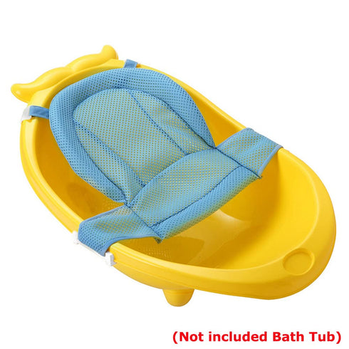 Baby Bath Tub Portable Non-slip Mesh Bathtub, Newborn Infants Toddlers Spine Protection Pad, Folding Bath Mat for Boys