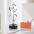 HEALLILY Perpetual Motion Desk Toy, Silver Iron Home Office Decor, Science Gift for Kids and Adults
