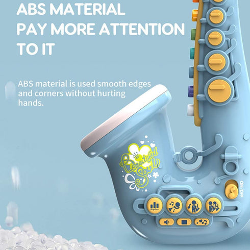 Smaroll Kids Saxophone Toy with Light and Sound,Multifunctional Early Educational Toys Musical Instrument Toy