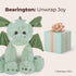 Bearington Collection Burnie Plush Dragon Stuffed Animal - 10.5 Inch