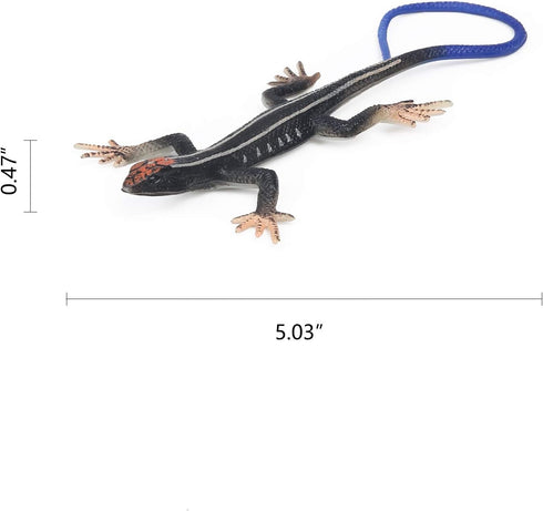 UANDME 8 Pcs Lizard Animal Figurines, Realistic Reptile Figures, Chameleon Prank Props Scary Toy Playset