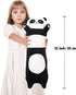 22 Inch Cute Giant Panda Bear Plush Soft Body Pillow Plushies, Large Black Panda Stuffed Animals Toy Doll Gift for Kids Girls and Boys, Birthday