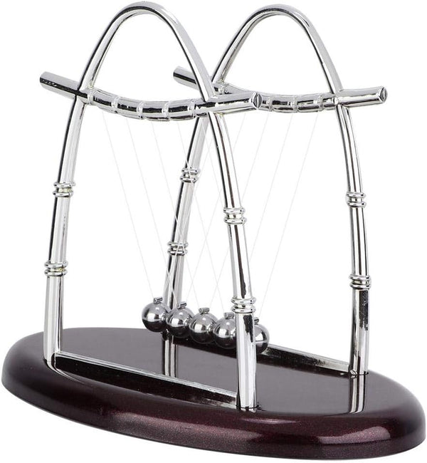 Fdit Classic Balance Balls, 5 Pendulum Balls Demonstrate Physics Laws, Desk Decor for Home and Office