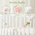 Set Baby Mobile for Crib, Crib Nursery Mobile for Boys Girls, Boho Bee Flower Nursery Decor Soothe Toy Baby Shower