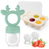 Powerwan Baby Fruit Food Feeder with Popsicle Mold, Cute Teething Toys Silicone Teethers
