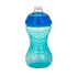 Nuby Clik-It Soft Spout No-Spill Easy Grip Sippy Cup for Boys - 10 Oz (3-Pack) - 6+ Months