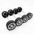 URIMPAVIDO 10PCS 40mm (3X40mm) Toy Car Wheels Rubber Tire Wheels with Metal Shaft for RC Car Truck DIY Model Toy Wheel