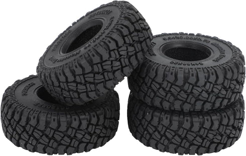 1.0 Tires-2.28in*0.94in RC Crawling Tires, All Terrain Large Tyre for 1/18 TRX4M 1/24 SCX24 AX24 FCX24 RC Crawler