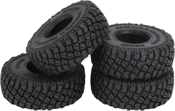 1.0 Tires-2.28in*0.94in RC Crawling Tires, All Terrain Large Tyre for 1/18 TRX4M 1/24 SCX24 AX24 FCX24 RC Crawler