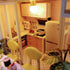 1:24 GuDoQi DIY Miniature Dollhouse Kit, Tiny House kit with Furniture and Music, Miniature House Kit Scale, Great