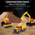 6PCS/Set bulldozers, 3 Oriate Construction diecast car, Including Forklift, Excavator & Other Educational Indoor