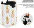 senya Pink Pineapple with Gold Glitter Large Storage Basket, Collapsible Organizer Bin with Handles