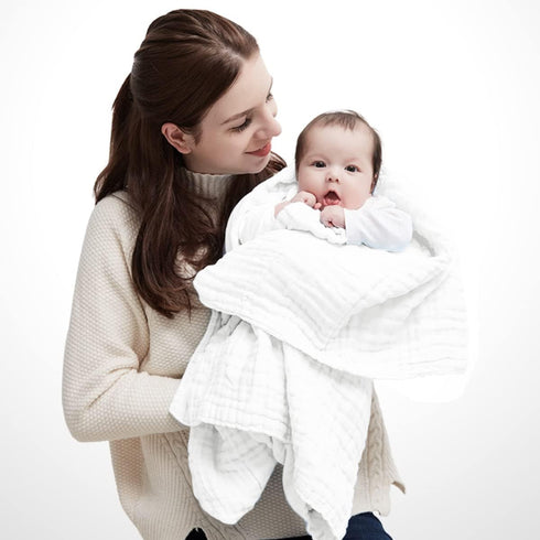 3Pack 6 40x 40 Inch Baby Towels Muslin Bath Towel Infant Towels for Newborn Boy Girl Layers Ultra Soft Cotton Toddler