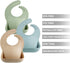 Set 3 10-72 PandaEar of Silicone Baby Bibs Waterproof, Soft, Unisex, Months