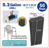 Commode (50 [5.2 Gallon/20L, BOS Amazing Odor Sealing Disposable Bags for Liners, Adult Diapers or any Sanitary Product