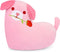 Valentine's Day Gifts for Girls Her Wife, 8inch Pink Love Heart Dog