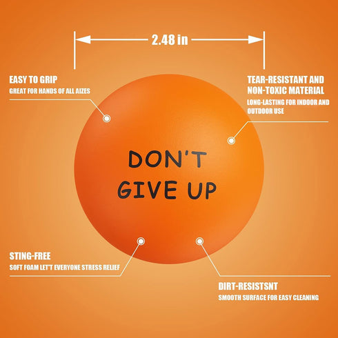 KDG Motivational Stress Balls (4 Pack) - Stress Relief Ball with Quotes to Relieve Anxiety and Manage Anger