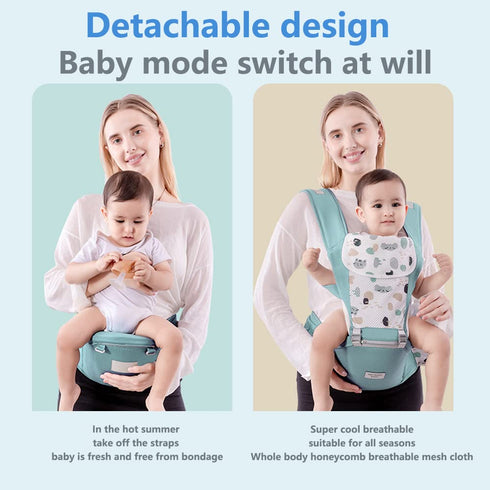 ECHOZONE Backpack Toddler,7-55lbs Baby Carrier with Hip Seat,Ergonomic Infant& Child Holder Carrier Kangaroo Bag