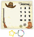 Cowboy Theme Baby Monthly Milestone Blanket, 48x40in Soft Flannel, Gun Boots Hats Nursery Blanket for Newborn