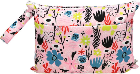 Dreaming Flower Waterproof Cloth Diaper Organizer Bags - Reusable & Washable