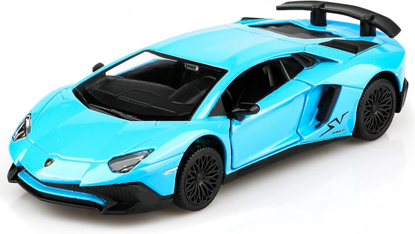 1/36 Scale LP750-4 SV Diecast Car Models, Pull Back Vehicles, Cars Gifts for Boys Girls