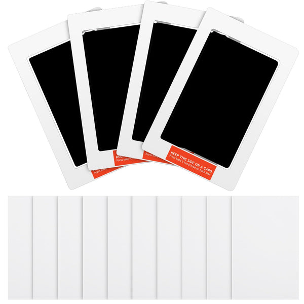 Outus 3 x 5 Inch Newborn Handprint and Footprint Kit, 4 Clean Touch Ink Pads, 10 Imprint Cards for Dogs