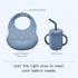 Set,13PCS 6+ Silicone Baby Feeding Feeding Essentials with Suction Bowl and Plate,Spoons & Forks,Bib & Cup