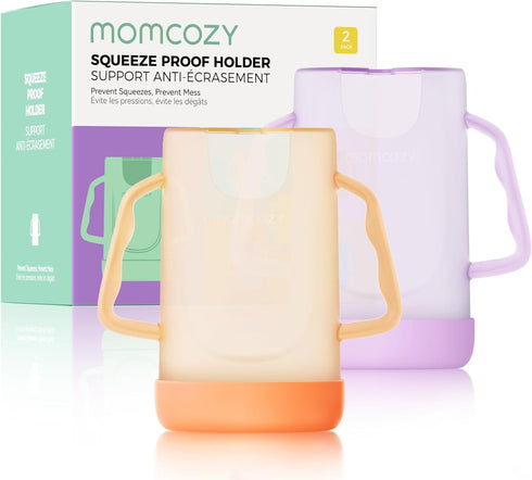Momcozy Baby Pouch Holder No Squeeze, Baby Food & Juice Box Holder,