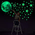Glow in The Dark Stars for Ceiling, 893PCS Wall Stickers Including Moon and Stars Decor, Glow in The Dark Wall Decals