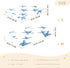 CZXW 52" 28" Starfish Sea Blue Crib Sheets Fitted x Natural Cotton Soft & Breathable for Baby Crib Mattress