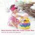 AMSHINE 7 Playset Bakset Pcs Easter Basket Plush with Bunny Chick Egg Carrot, My First Easter Stuffers Toys Gifts
