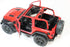Jeep Wrangler Rubicon Off Road Die Cast Model by KiNSMART - 5 inch 1:34 Scale Toy Car (Red Opentop)