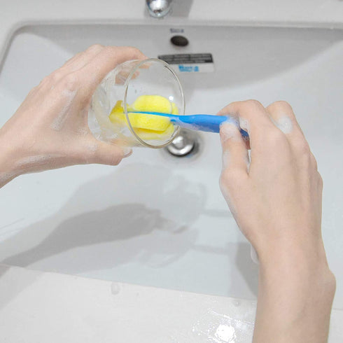 AUEAR Milk Bottle Nipple Brushes, Pacifier Sponge Cleaning Set for Bottles and Accessories (8 Pcs)
