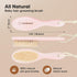 Baby Hair Brush - Baby Brush with Soft Goat Bristles, Cradle Cap Brush, Perfect Scalp Grooming Product for Infant, Toddler, Kids, Newborns, Baby Girls, Boys (Blush, Oval)