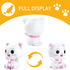 H&W Kitten Money Bank (Pink) - Shatterproof Cat Piggy Bank, First Coin Bank, Best Christmas Birthday Gift for Kids,