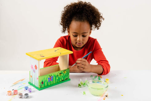 13 3 MindWare Make Your Own Bird Feeder Kits for Kids Build Your Own - Includes Paint Colors and Brushes