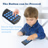 Baby Teether Cell Phone Toy, Soft Silicone Chew Toy with POP Pressable Key for Babies 0-12 Months