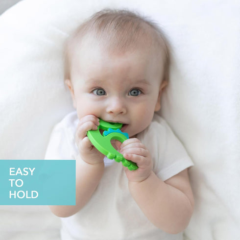 3 Bumkins Baby Teething Freezer Toy Keys Rings, Soft Flexible Silicone Pacifier, Safe to Chew, Cool Teether Gum Relief