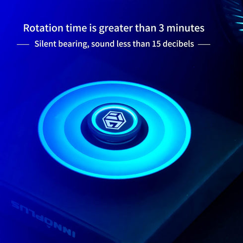 Fidget Spinners Toy, Stress Anxiety ADHD Relief Spinner Gifts for Adults and Kids, Metal Finger Hand Toy with Luminous