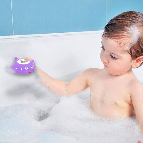 Famidoc Baby Bath Thermometer, New Upgraded Sensor Technology for Baby Bath Tub Floating Toy (Purple)
