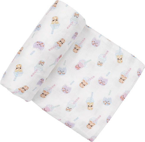 BlessEver Muslin Swaddle Blanket for Unisex, Soft Breathable and Skin-Friendly Baby Swaddles for