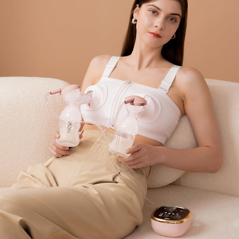 8782, 4 9 NCVI Electric Breast Pump Portable Hospital-Grade Double Pump with Modes & Levels, Anti-Backflow