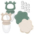 Ginbear Baby Fruit Food Feeder & Popsicle Molds Combo (Set of 2),