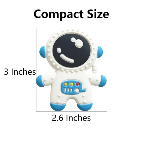Food Grade Silicon Baby Teethers for 3+ Months Infants, BPA Free Astronaut Styling Teething Toy