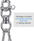 SELEWARE Silent Bearing Swing Swivel, 360 Rotational Device for Tree Swing, Hammock Chair, 1200LB Capacity