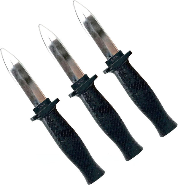 3pcs Retractable Fake Knife Toy, Realistic Plastic Prop Dagger with Black Handle for Halloween Party Cosplay Prank