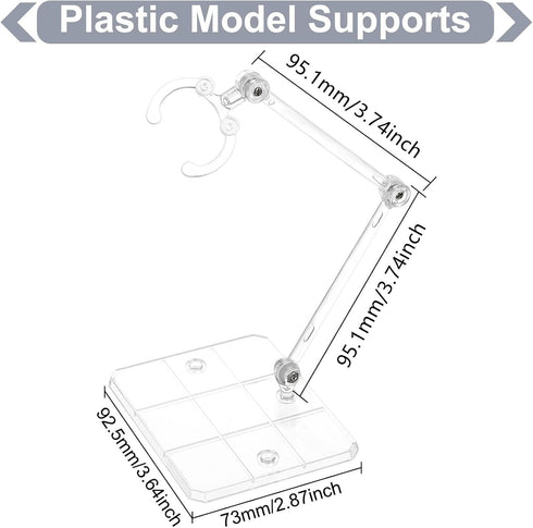 FINGERINSPIRE 8 Pcs Action Figure Stand, Assembly Display Holder Base for 6 inch Action Figures or Effects
