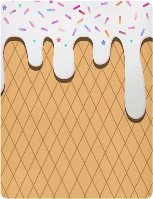 Pigsaly 27x39 Inch Crib Sheets White Gradient Ice Cream Drip Baby Sheet for Standard Crib Mattress Boys Girls Toddler