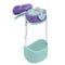 b.box 15oz Sport Spout Bottle: Kids Water Bottle with Durable Tritan, Leak Proof, BPA Free (Lilac Pop)